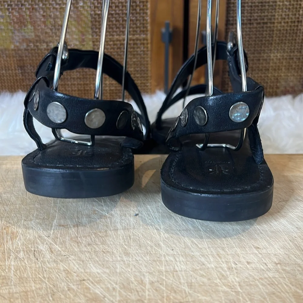 Frye Morgan Hammered Metal Stud Sandals - Picture 5 of 7
